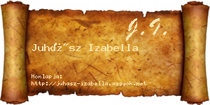 Juhász Izabella névjegykártya